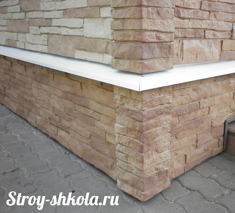 Отливы для цоколя