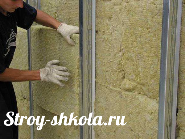 Утепление стен минеральной ватой